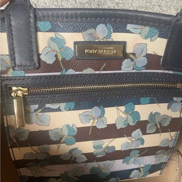 Tory Burch Floral and Stripe Crossbody Purse - Picture 7 of 14